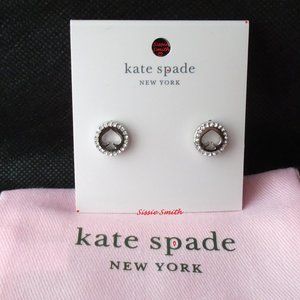 ♠️ Kate Spade ♠️️️ "Spot the Spade" Silver Pave Halo Spade Studs